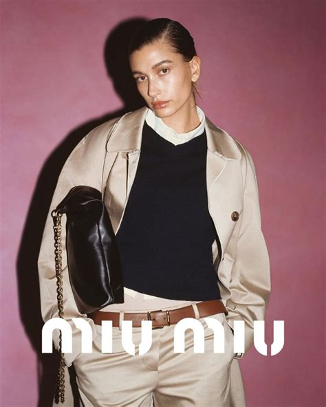 hailey bieber miu miu